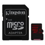 Karta paměť.microSDXC 64GB Kingston U3 90R/ 80W class 10 + adapter  BLISTR