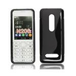 Kryt ochrann zadn Forcell Lux S pro Nokia 206 black/ern