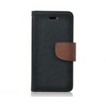 Pouzdro typu kniha pro Samsung Galaxy J1 (SM-J100) black-brown/erno-hnd (BULK)