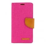 Pouzdro Canvas pro Sony Xperia M4 Aqua (E2303) růžová (BULK)