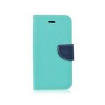 Pouzdro typu kniha pro Samsung G900 Galaxy S5, mtovo-modr (BULK)