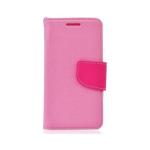 Pouzdro typu kniha pro Samsung G900 Galaxy S5, růžová (BULK)