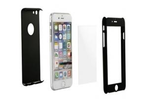Kryt ochrann 360 Full + tvrzen sklo pro Apple iPhone 5, 5S, SE, ern