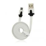 Data kabel ploch microUSB 1m, bl (BULK)