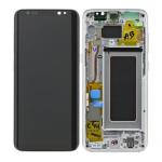 ND Samsung G950 Galaxy S8 LCD + dotyková deska, silver/stříbrná (Service Pack)