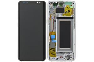 ND Samsung G950 Galaxy S8 LCD + dotykov deska, silver/stbrn (Service Pack)