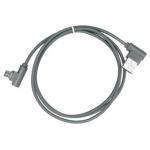 Data kabel USB - microUSB, konektorem s 90 hlem, ed, OEM (BULK)