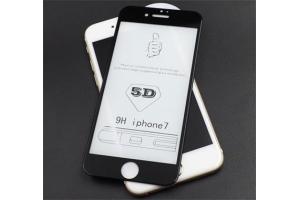 Tvrzené sklo 5D pro Apple iPhone X, plné lepení, černá