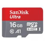 Karta paměť.microSDHC 16GB SanDisk Ultra, 98MB/s, Class10 UHS-I + adapter (BLISTR)