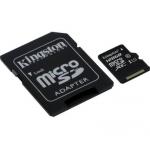 Karta paměť.microSDXC 128GB Kingston CL10 UHS-I 80R/10W,  adapter (BLISTR)
