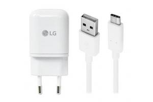 Data kabel LG EAD63849204 USB-C + nabíječ MCS-H05, bílá 1,2m (BULK)