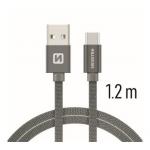 Data kabel SWISSTEN Textile USB-C 1,2 m, ed