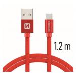 Data kabel SWISSTEN Textile USB-C 1,2 m, erven