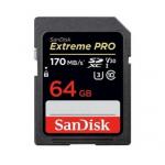 Karta paměť. SDXC 64GB SanDisk Extreme Pro, 170MB/s V30 UHS-I