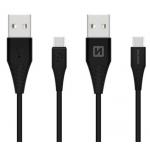 Data kabel SWISSTEN USB-C (9mm) 1,5m, černá (BLISTR)