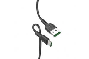 Data kabel HOCO X33 Surge, USB-C, 5A, super charger, 1m, černá