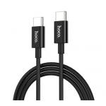 Data kabel HOCO X23 Skilled, USB-C/USB-C (PD), 3A, 1m, ern