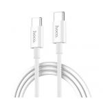 Data kabel HOCO X23 Skilled, USB-C/USB-C (PD), 3A, 1m, bl