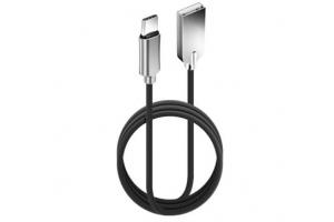 Data kabel Forcel Smart Cable, USB-C 3.0, LED indikace, 1m, černá