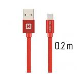 Data kabel SWISSTEN Textile USB-C 0,2 m, erven