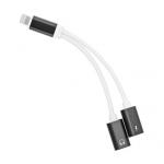 Adapter Apple iPhone Lightning - 2x Lightning (HF, nabjen) ern