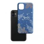 Kryt ochranný 3mk Matt Case pro Apple iPhone 11, ZIMA edice Snowy Kisses (modrá)