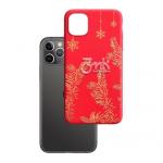 Kryt ochranný 3mk Matt Case pro Apple iPhone 11 Pro, ZIMA edice Must Be Magic (červená)