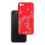 Kryt ochrann 3mk Matt Case pro Apple iPhone 7, 8, SE (2020), ZIMA edice Must Be Magic (erven)