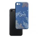 Kryt ochrann 3mk Matt Case pro Apple iPhone 7, 8, SE (2020), ZIMA edice Snowy Kisses (modr)