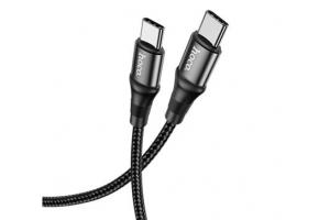 Data kabel HOCO X50 Exquisito, USB-C/USB-C (PD), 5A, 100W, 2m, černá